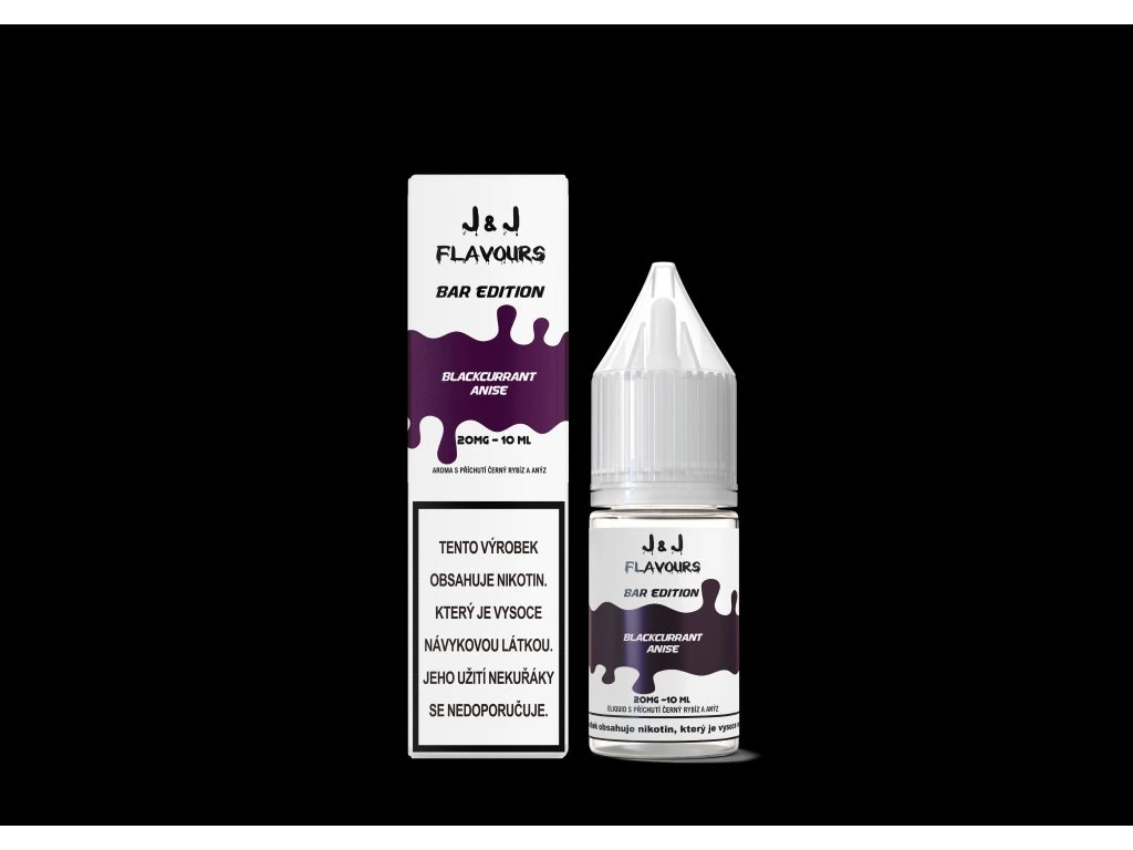 E-liquid J&J flavours salt Blackcurant Anise 10mg