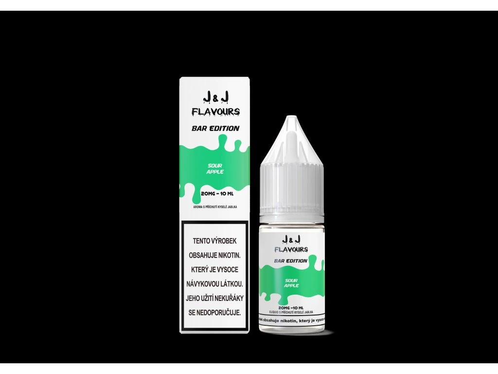 E-liquid J&J flavours salt Sour apple 10 mg