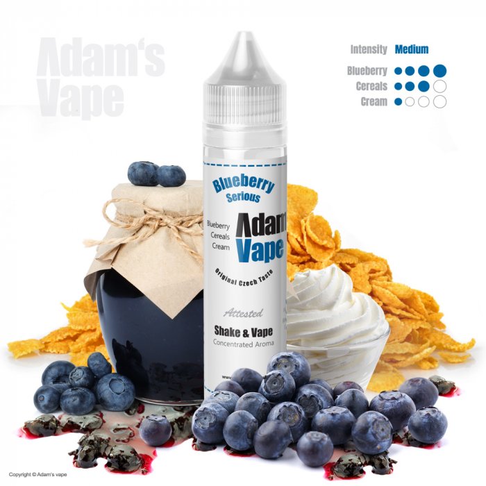 Příchuť Adam’s vape Shake and Vape Blueberry serious