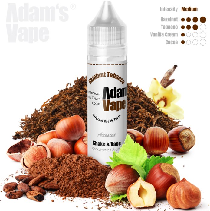 Příchuť Adam’s vape Shake and Vape Hazelnut tobacco