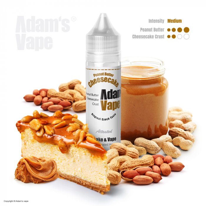 Příchuť Adam’s vape Shake and Vape Peanut butter cheesecake