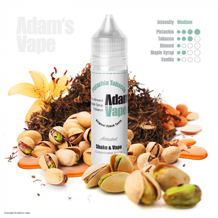 Příchuť Adam’s vape Shake and Vape Pistachio tobacco