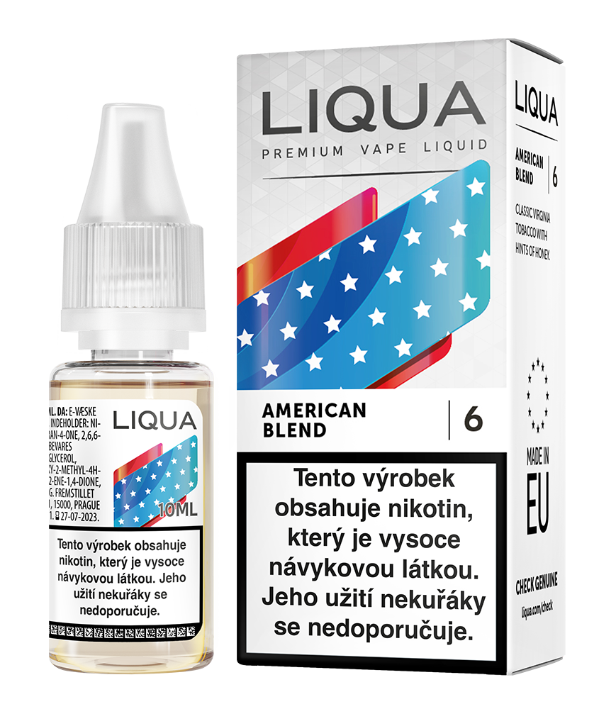 E-liquid Liqua american blend 0 mg