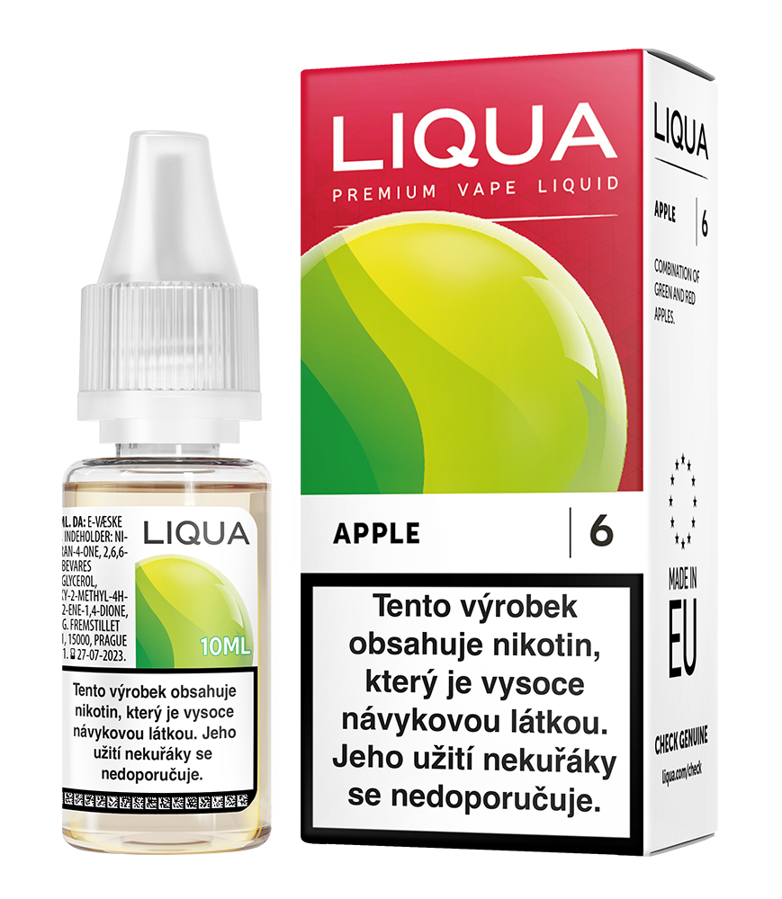 E-liquid Liqua apple 0 mg