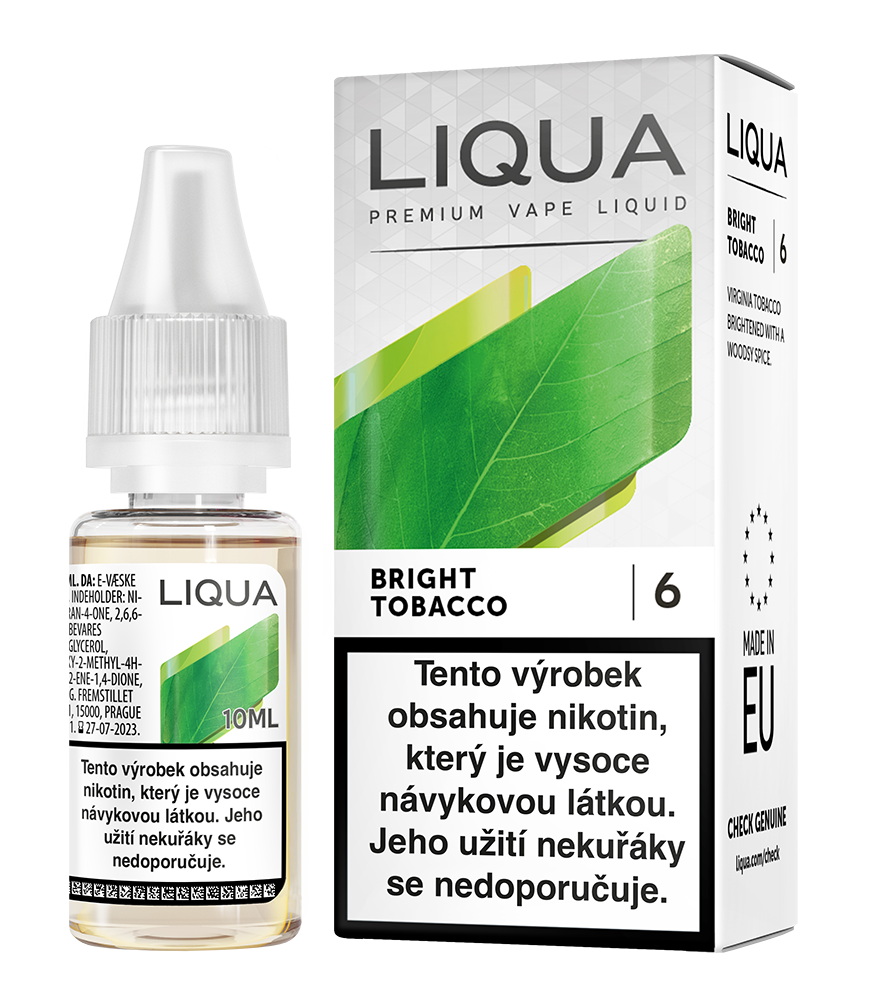 E-liquid Liqua bright tobacco 0 mg