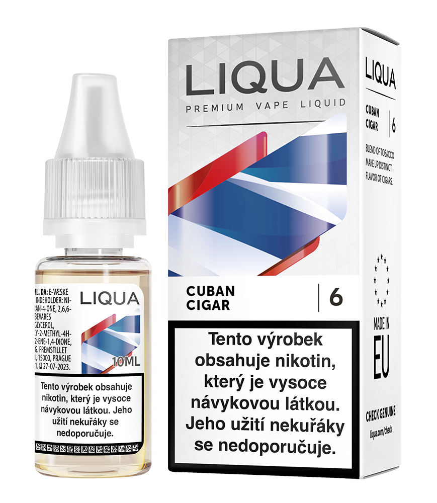 E-liquid Liqua cuban cigar 0 mg