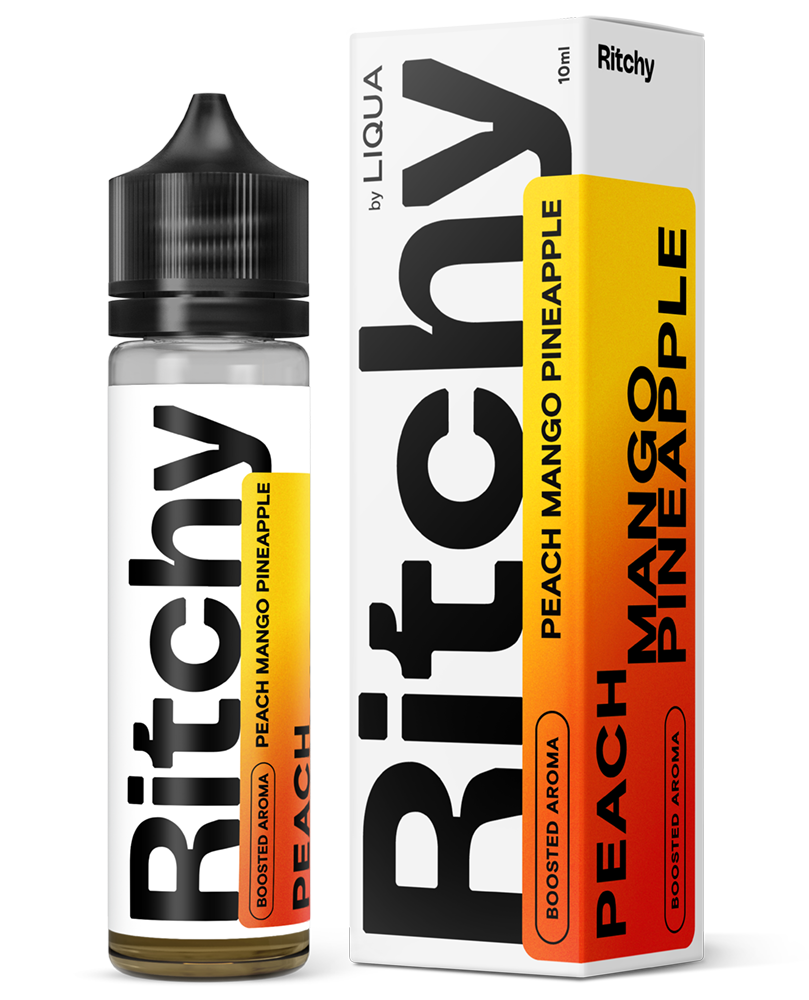 Příchuť Ritchy Shake and Vape Peach mango pineapple