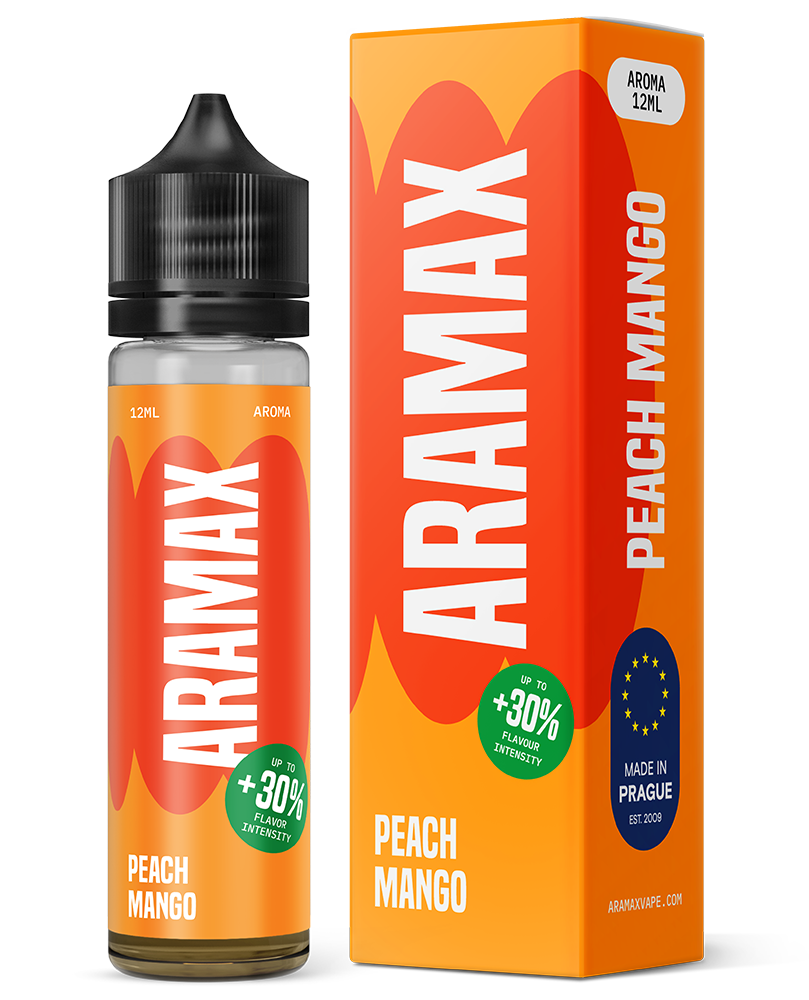 Příchuť Aramax Shake and Vape Peach Mango