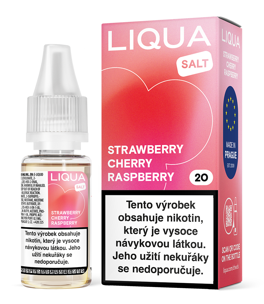 E-liquid Liqua Salt Strawberry Cherry Raspberry 20mg