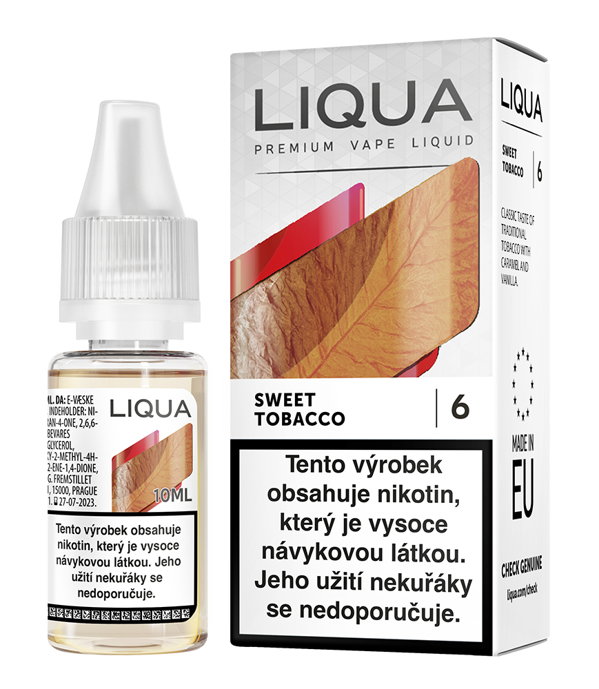 E-liquid Liqua sweet tobacco 0 mg