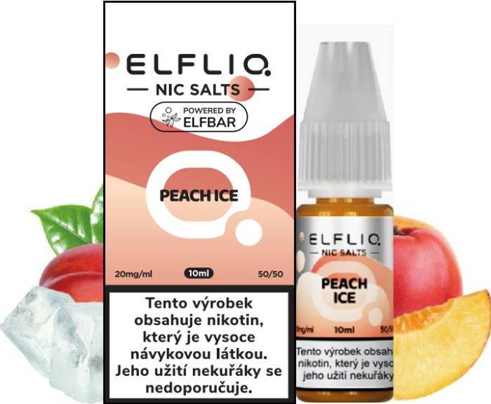 E-liquid ELFLIQ salt Peach ice 20mg 10ml