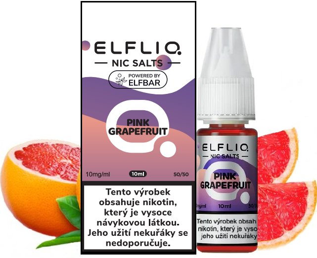 E-liquid ELFLIQ salt Pink grapefruit 10mg 10ml