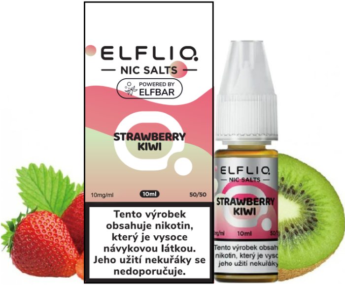E-liquid ELFLIQ salt Strawberry kiwi 10mg 10ml