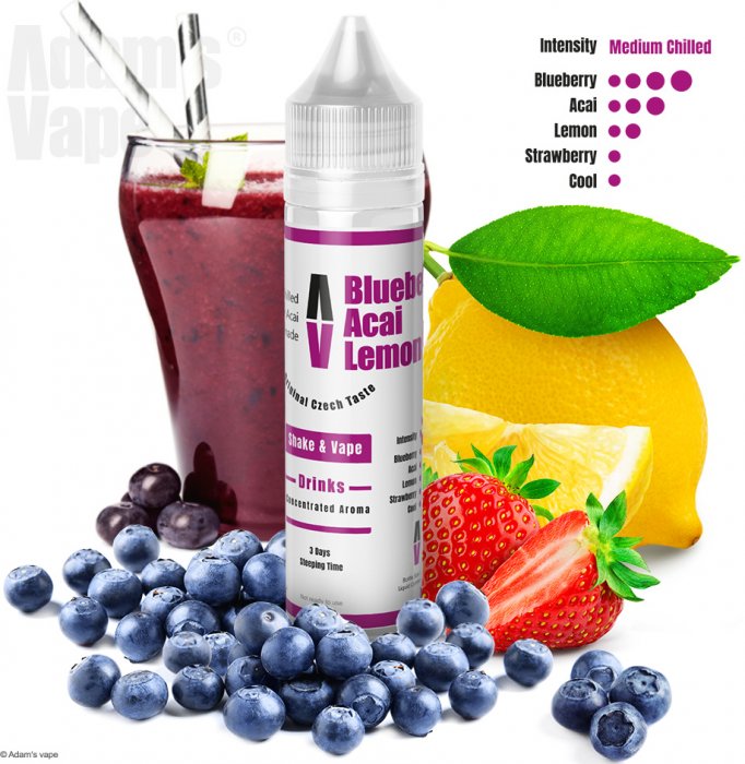 Příchuť Adam’s vape Shake and Vape Blueberry Acai Lemonade