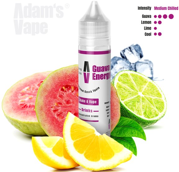 Příchuť Adam’s vape Shake and Vape Guava Energy