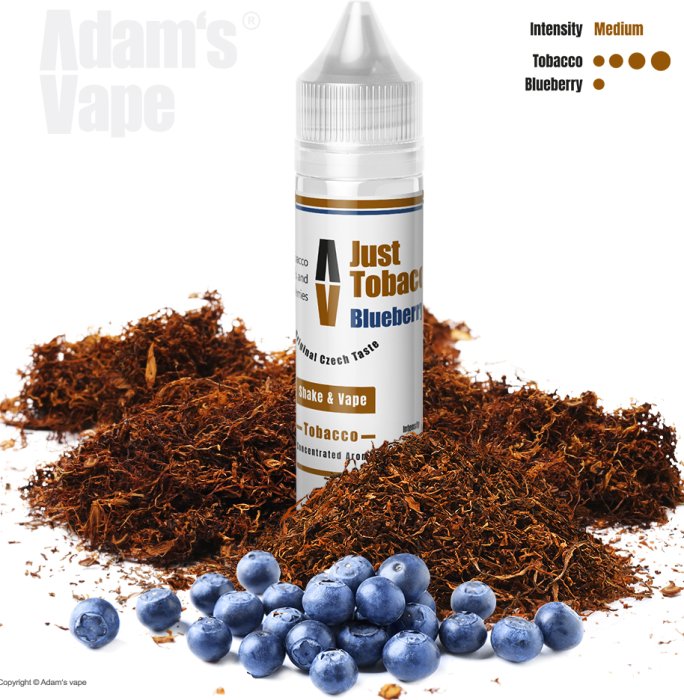 Příchuť Adam’s vape Shake and Vape Just Tobacco Blueberry