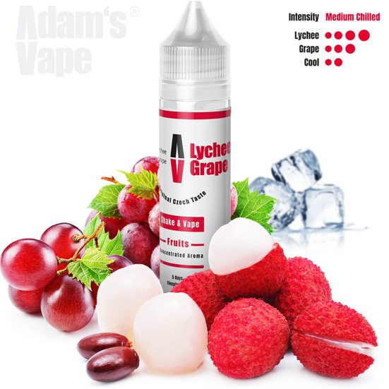 Příchuť Adam’s vape Shake and Vape Lychee Grape