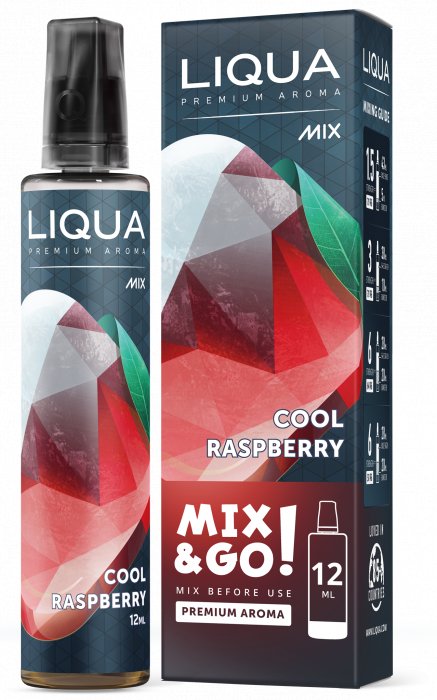 Příchuť Liqua Mix&Go Shake and Vape Cool raspberry