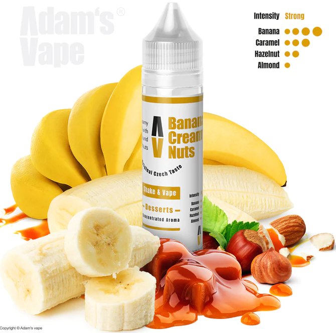 Příchuť Adam’s vape Shake and Vape Banana creamy nuts