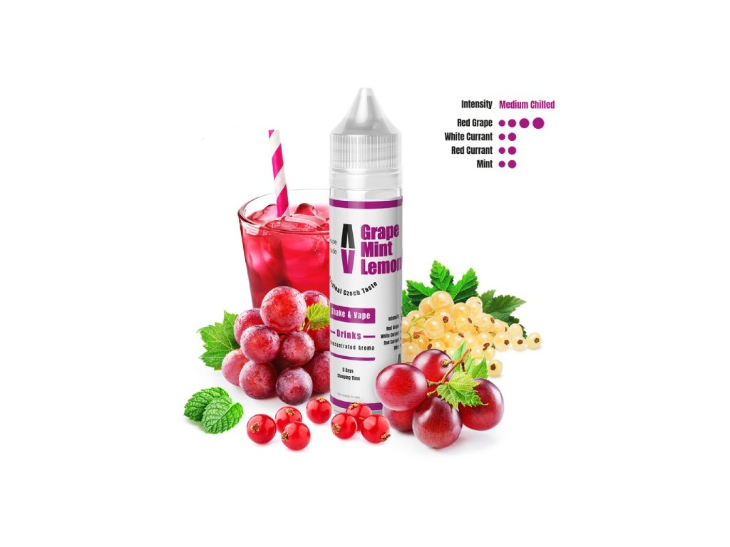 Příchuť Adam’s Vape Shake and Vape Grape Mint Lemonade