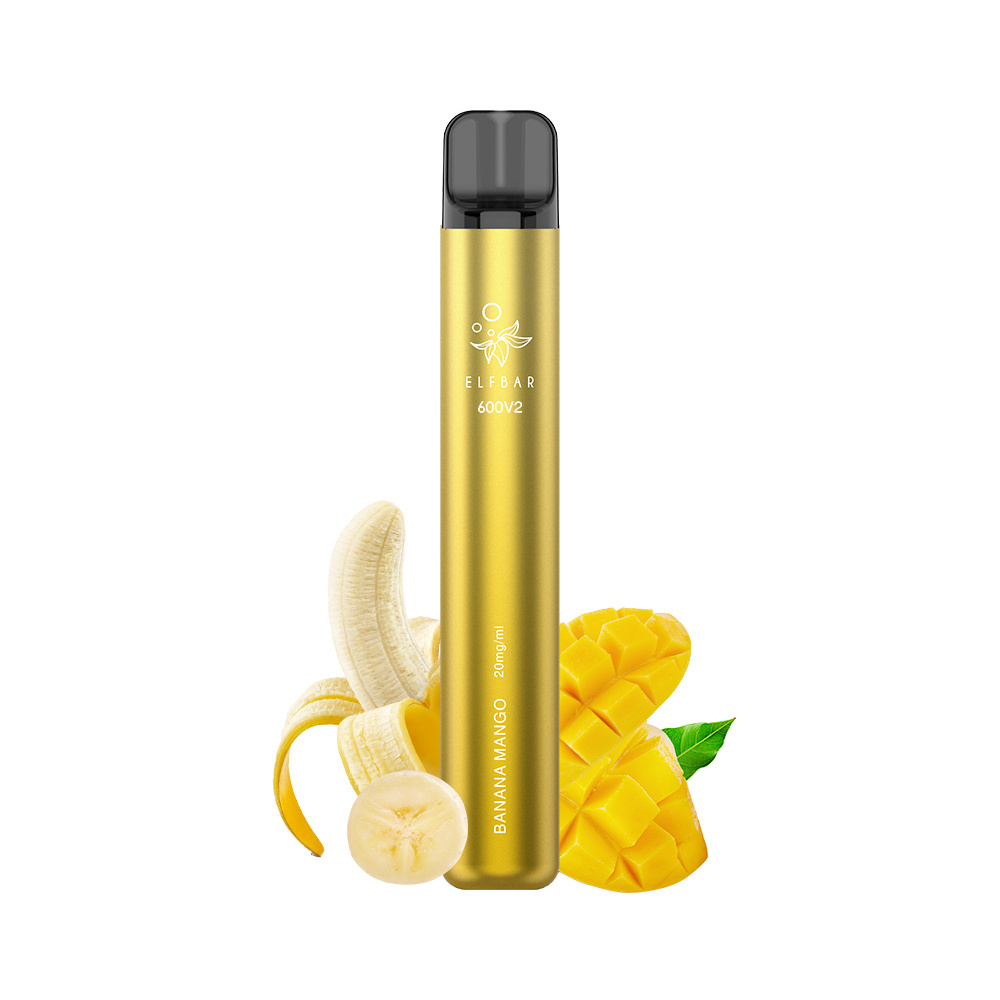 Elfbar 600 V2 jednorázová elektronická cigareta Banana mango