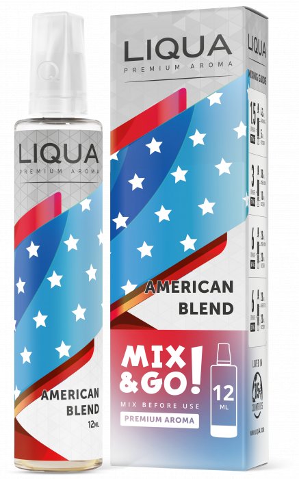 Příchuť Liqua Mix&Go Shake and Vape American blend