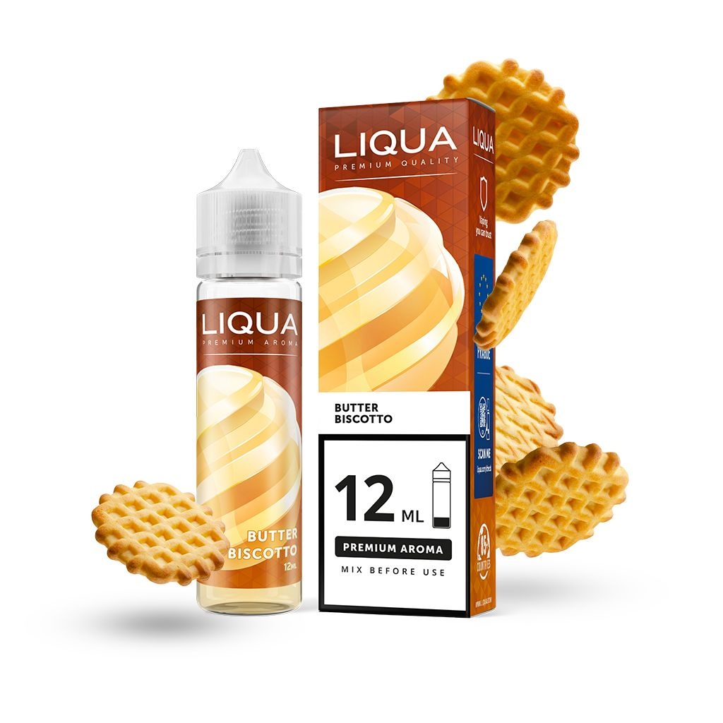 Příchuť Liqua Mix&Go Shake and Vape Butter biscotto