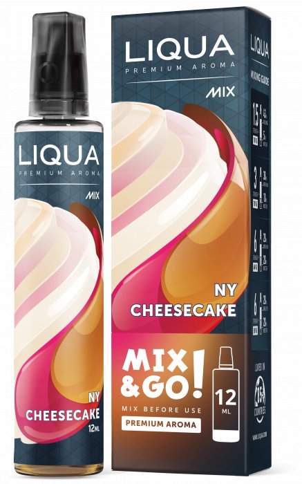 Příchuť Liqua Mix&Go Shake and Vape Ny cheesecake